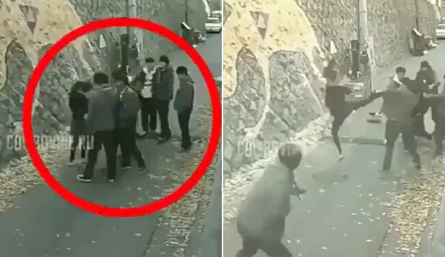 Girl Alone Taught A Lesson To 6 Harassing People Fighting Video Goes Viral On Social Media