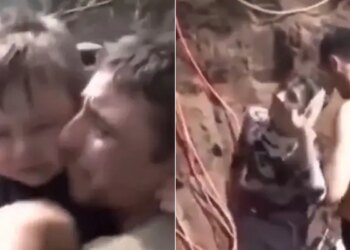 14 साल के बहादुर लड़के ने पाइप में घुस कर मासूम बच्चे की बचाई जिंदगी, वीडियो रुला देगा