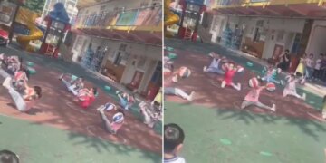 Chinese Kids Physical Education Routine Video Goes Viral Internet Days Small Ninjas