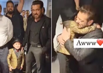 Salman Khan Hugs To Little Fan Abdu Rozik After He Sings Ek Ladki Ko Dekha Toh Aisa Laga Video Viral On Social Media
