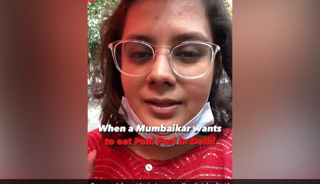 See What Happens When A Mumbaikar Eats Golgappa In Delhi Watch Video