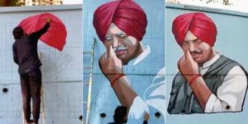 Mumbai Artist Draws Sidhu Moose Wala Painting On Wall To Pay Tribute To The Late Singer