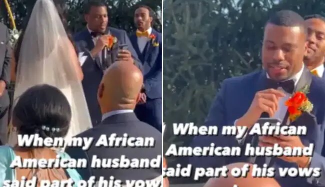African American Man Says Wedding Vows In Malayalam For His Bride | African American Groom Talks Heart To His Bride In Malayalam Language