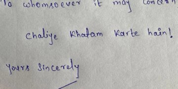This Short Resignation Letter Shared By YouTube India Wins Internets Approval Tweets Are Hilarious