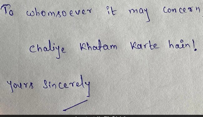 This Short Resignation Letter Shared By YouTube India Wins Internets Approval Tweets Are Hilarious