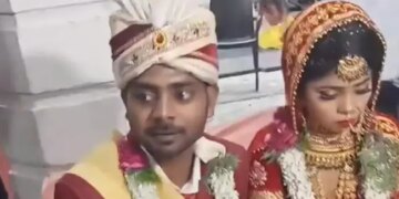 Groom Act Like A Child In Nervousness After Seeing The Beautiful Bride Watch Funny Wedding Video