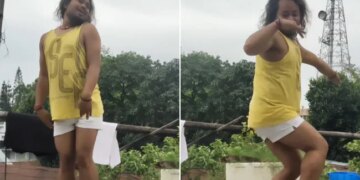 Man Dancing In A Strange Way On The Terrace People Will Not Stop Laughing To See This Viral Dance Video