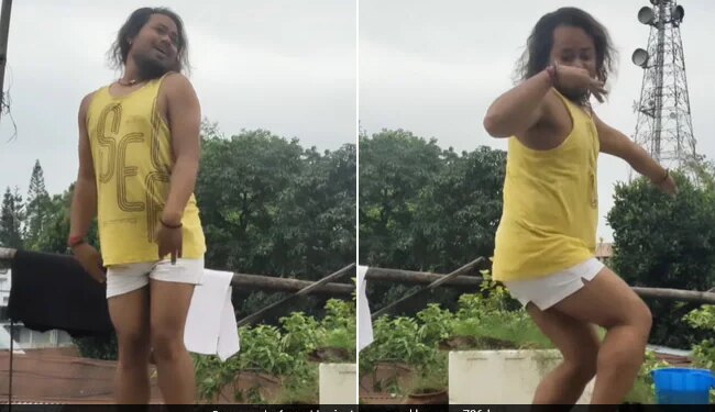 Man Dancing In A Strange Way On The Terrace People Will Not Stop Laughing To See This Viral Dance Video
