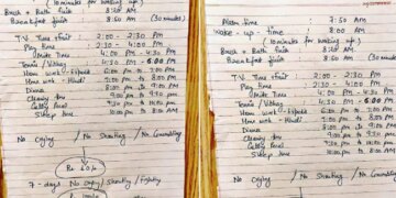 Trending News: Mother Made Time Table With Her Six Year Old Son See Viral Picture – मां ने 6 साल के बेटे संग बनाया ऐसा टाइम टेबल जो देखते ही देखते हो गया वायरल, लोग बोले