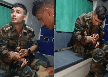 The Child Had Fallen In The 300 Feet Deep Borewell, The Army Pulled It Out And Loved It Like A Mother