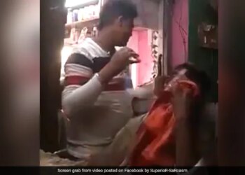 Customer Crying After Listening Salman Khan Song During Haircut In Salon Watch Viral Video