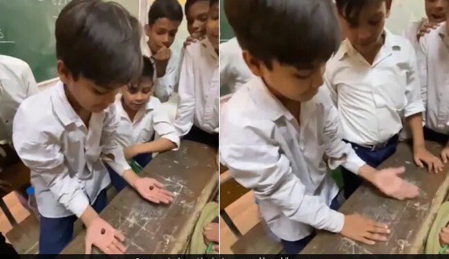 School Boy Magic Trick Video Viral On Social Media Internet Says Little Magician See Magic Video – बच्चे ने क्लास में दिखाया ऐसा जादू, लोग कहने लगे