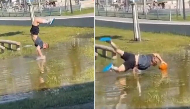 Watch: Viral Video Of Man Showed An Amazing Feat To Remove Basketball That Went Into The Water