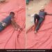Man Dancing Like Dangerous Snake In Wedding Started Attack On People While Rolling On Floor Naagin Dance Funny Viral Video – नागिन डांस करते-करते हमलावर हुआ शख्स, ज़मीन पर लोट-लोटकर ऐसे नाचा कि मच गई भगदड़, लोग बोले