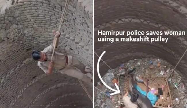 WATCH: Police Jawan Saved Woman Life By Jumping Into A Well Netizens Are Praising After Watching Viral Video