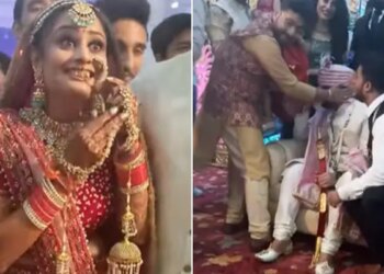 Groom Became Emotional After Seeing The Bride | Groom Cried After Seeing Bride In Marriage Video Viral