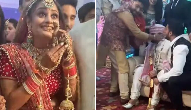 Groom Became Emotional After Seeing The Bride | Groom Cried After Seeing Bride In Marriage Video Viral