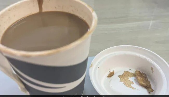 Very Shameful: This Person Found Chicken Pieces In Coffee After Ordering Coffee