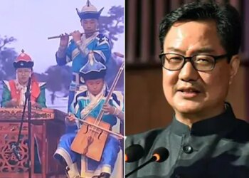 Artists Of Mongolia Played The Tune Of This Popular Song Of Raj Kapoor The Union Minister Kiren Rijiju Praised This Way