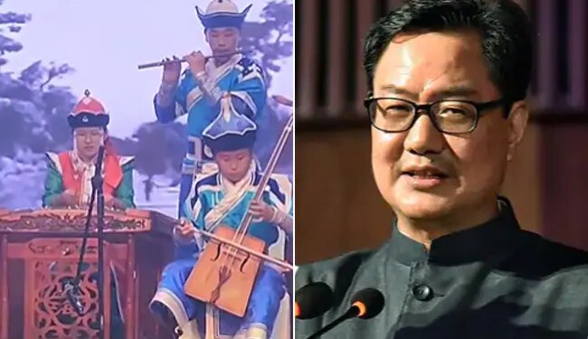 Artists Of Mongolia Played The Tune Of This Popular Song Of Raj Kapoor The Union Minister Kiren Rijiju Praised This Way