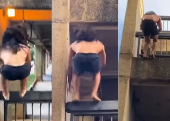 Watch Trending Video: Viral Video Of Man Climbing Building Like Mogli