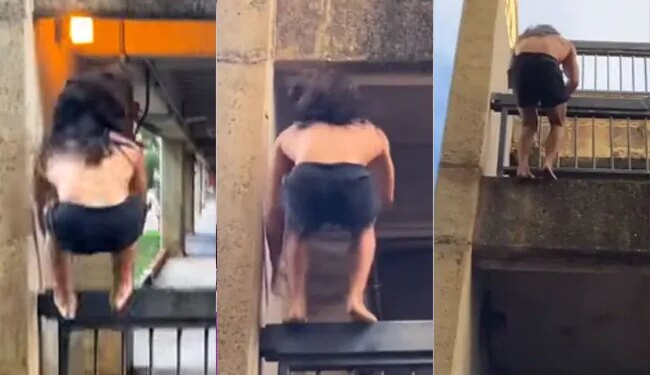 Watch Trending Video: Viral Video Of Man Climbing Building Like Mogli
