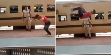 Boy Performing Series Of Backflips At Railway Station People Stuns Watch Viral Video