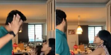 Wife Slapped Her Husband Many Times Then Husband Raised His Hand What Happened Next See Funny Husband Wife Fight Video