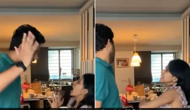 Wife Slapped Her Husband Many Times Then Husband Raised His Hand What Happened Next See Funny Husband Wife Fight Video