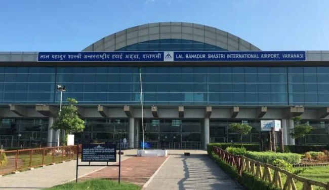 Announcement In Sanskrit At Varanasi Airport | Announcement Of Covid Protocol Will Now Be Done In Sanskrit Also At Varanasi Airport