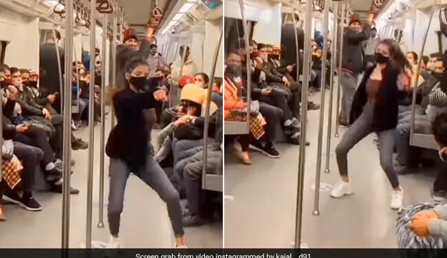 Girl Suddenly Started Dancing In Delhi Metro On Katrina Song People Shocked To See Interenet Says Metro Me Jane Ka Fayeda – मेट्रो में अचानक कैटरीना कैफ के गाने पर डांस करने लगी लड़की, दिखाए जबरदस्त डांस मूव्स, लोग बोले