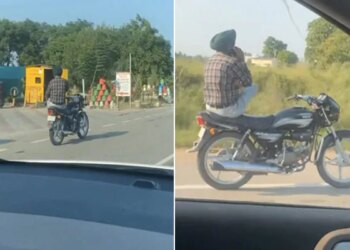 Video Of Man Riding Pillion On Bike Without Rider Goes VIRAL | Bike Trending Instagram Reels Viral