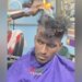 Barber Hair Style Burning Hair By Fire | Barber Fire Hair Style And Haircut Video Viral On Social Media