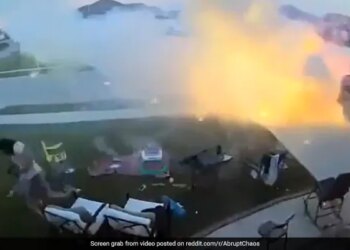 Friends Were Celebrating With Firecrackers In Family Party Then All Hell Broke Loose Watch Shocking Video