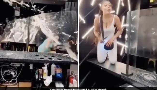 सॉस नहीं मिलने से नाराज़ 3 महिलाओं ने रेस्त्रां में मचाया हंगामा, कर्मचारियों पर किया हमला, देखें वीडियो