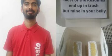 A Bengaluru Youngman, Looking For A Job, Wears Zomato T-Shirt And Delivers His Resume In Pineapple Pastry Box