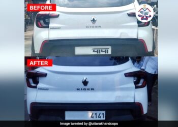 Car With Papa Number Plate Fined In Uttarakhand Police Share Picture With Song On Twitter
