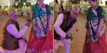 Viral Heart Touching Video: Trending Video Of Uncle Proposing Aunty 44 Years Of Togetherness
