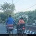 Swiggy Delivery Boy Helps Zomato Delivery Boy Going Bicycle On Road, Video Wins Hearts