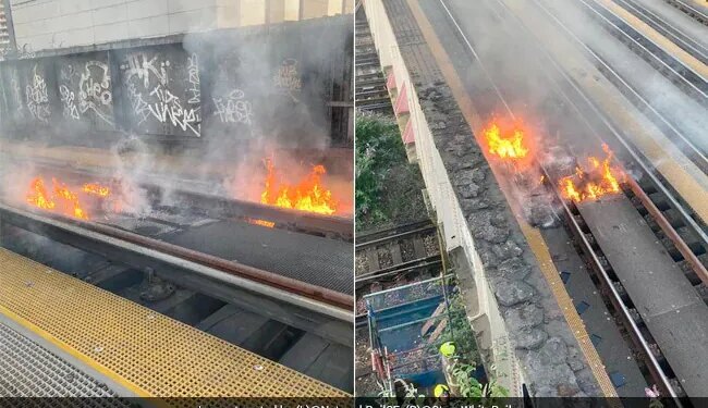 Fire Broke Out In Railway Track Due To Heat, When The Picture Went Viral, People Said – It Is Raining Fire – गर्मी के कारण रेलवे ट्रैक में लगी आग, तस्वीर वायरल होने पर लोगों ने कहा