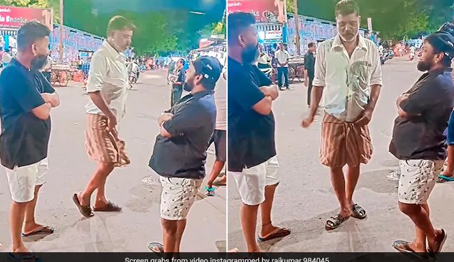 Man Impressive Dance Moves On Prabhu Deva Song Internet Amazed Watch Viral Video – शख्स ने लुंगी पहनकर प्रभु देवा के गाने पर किया गजब डांस, देखने वालों की लगी भीड़, बोले