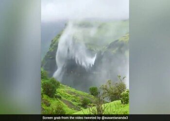 Waterfall Reverse Flow In Maharashtra Naneghat Mesmerises Internet Watch Video – भारत की इस जगह पर उल्टा बहता है झरना, अद्भुत नज़ारे को देख दंग रह गए लोग, बोले