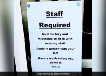 Job Advertisement Goes Viral Staff Members Must Be Lazy And Miserable To Apply And Take A Wash Before Coming – नौकरी का विज्ञापन हुआ वायरल, लिखा है