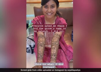 Bride Hides Famous Paintings In Wedding Mehendi Instead Of Groom’s Name Watch Viral Video