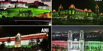 Independence Day 2022 Buildings Decorated With Tricolor Lights All Over India See Amazing Pictures