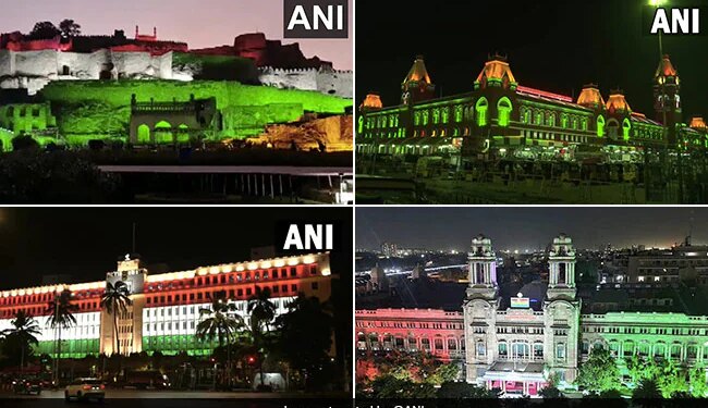 Independence Day 2022 Buildings Decorated With Tricolor Lights All Over India See Amazing Pictures