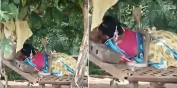 Shocking Viral Video Of Snake Climbed On Woman Lying Down Cobra Sat Over Woman In Kalaburagi District Of Karnataka