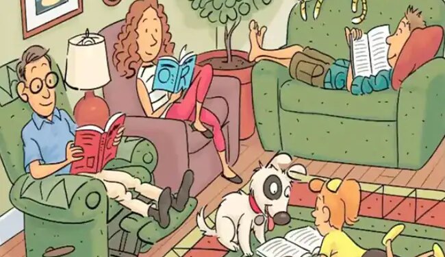 Brain Teaser Picture Puzzle: Optical Illusion Six Words Of English Are Hidden In The Picture