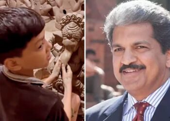 Anand Mahindra Shares Clip Of Little Boy Making Sculpture Of Lord Ganesha | Anand Mahindra Impressed By Child Making A Sculpture Of Lord Ganesha