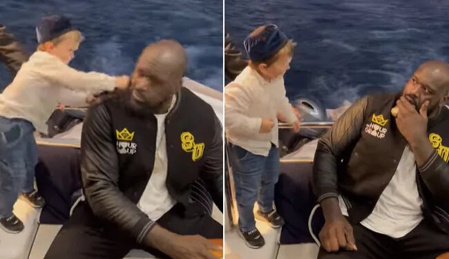 Watch: When Hasbullah Punched Shaquille ONeal In The Face | Shaquille ONeal Gets Knocked Out By Internet Sensation Hasbulla